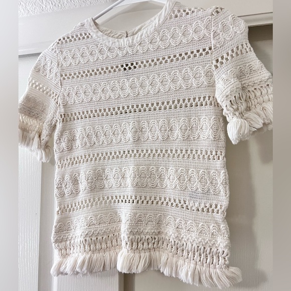 Boho Crochet Fringe Top - Picture 3 of 7